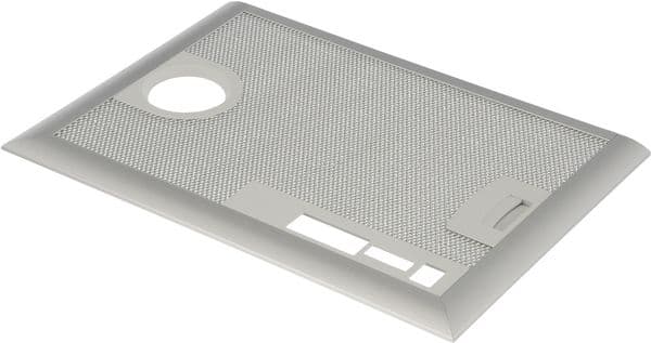 Hliníkový tukový filter 380 x 265 x 9 mm do odsávačov pár Bosch Siemens (00365480)