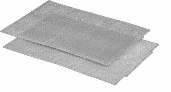 2 ks kovový tukový filter 370 x 252 x 1 mm do odsávačov pár Bosch Constructa Neff (00460763)