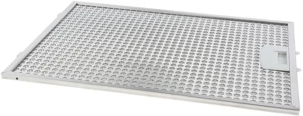 Hliníkový tukový filter 375 × 273 × 8 mm do odsávača pár Bosch Siemens (00672337)