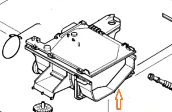 Násypka pracích prostriedkov do práčok AEG Electrolux Zanussi (1243043039)