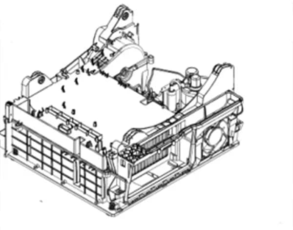 Spodný diel s kompresorom do sušičiek bielizne AEG Electrolux Zanussi Husqvarna Fors (1364470110)