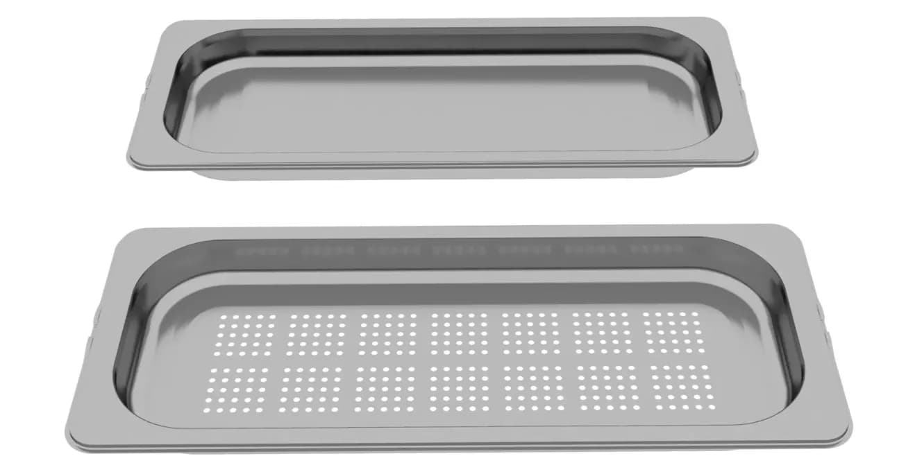 HZ66D52 2 ks Parné nádoby 35 x 454 x 187 mm / 3,5 x 45,4 x 18,7 cm do rúry Bosch Siemens – (17007263)