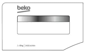 Čelo násypky pracích prostriedkov Beko Blomberg 2449809229