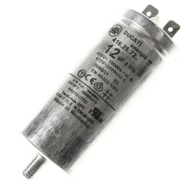 Rozbehový kondenzátor k sušičke bielizne 12uF Ducati 416257229, Candy/Hoover 41041497
