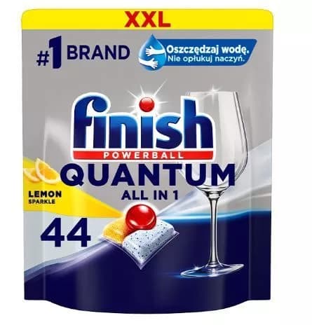 Tablety do umývačky Finish Quantum ALL IN ONE Lemon Sparkle 44 ks