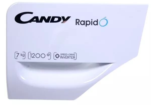 Čelo násypky pracích prostriedkov do práčok Candy Hoover