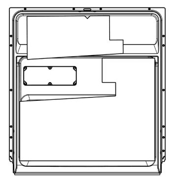 Vnútorná časť dverí 617 x 577 mm / 61,7 x 57,7 cm do umývačiek riadu AEG Electrolux Zanussi (8581904031805)