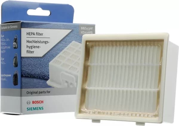 BBZ153HF Vysoko účinný HEPA filter 100 × 90 × 40 mm pre vysávače Bosch Siemens (00578731)