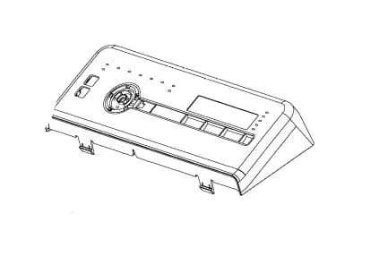 Ovládací panel do vrchom plnenej práčky Whirlpool Indesit – C00638781