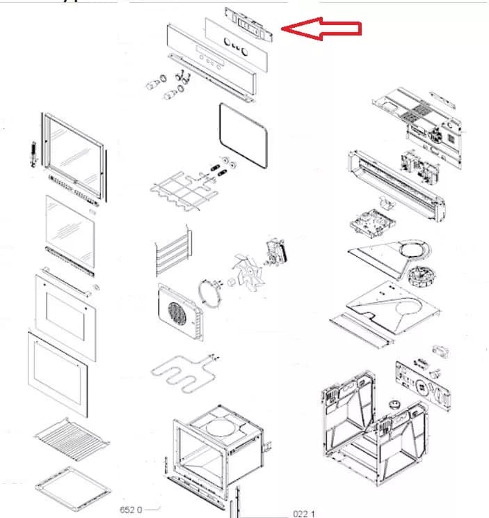 LCD displej sporákov Whirlpool Indesit Bauknecht (481213038759)