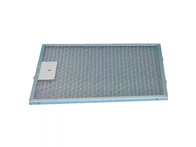 Hliníkový tukový filter ľavý 320 × 268 × 8 mm do odsávačov pár Gorenje Mora (293356)