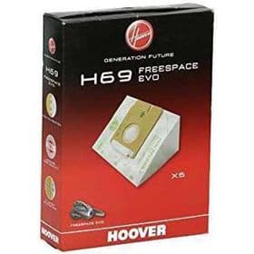 H69 VRECKÁ k vysávaču HOOVER – papierové vrecká určené k vysávaču FREESPACE EVO (EAN: 8016361818606)