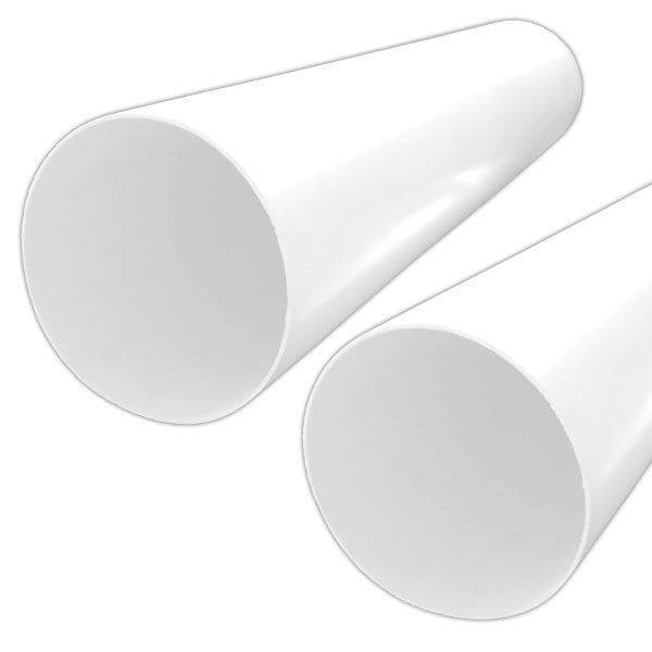 Kruhové plastové potrubie priemer 125 mm, dĺžka 0,5 metra