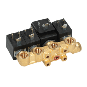 4 elektromagnetické ventily 2+2+3+2, 230V, Inox vložka predajných automatov NECTA - 259917