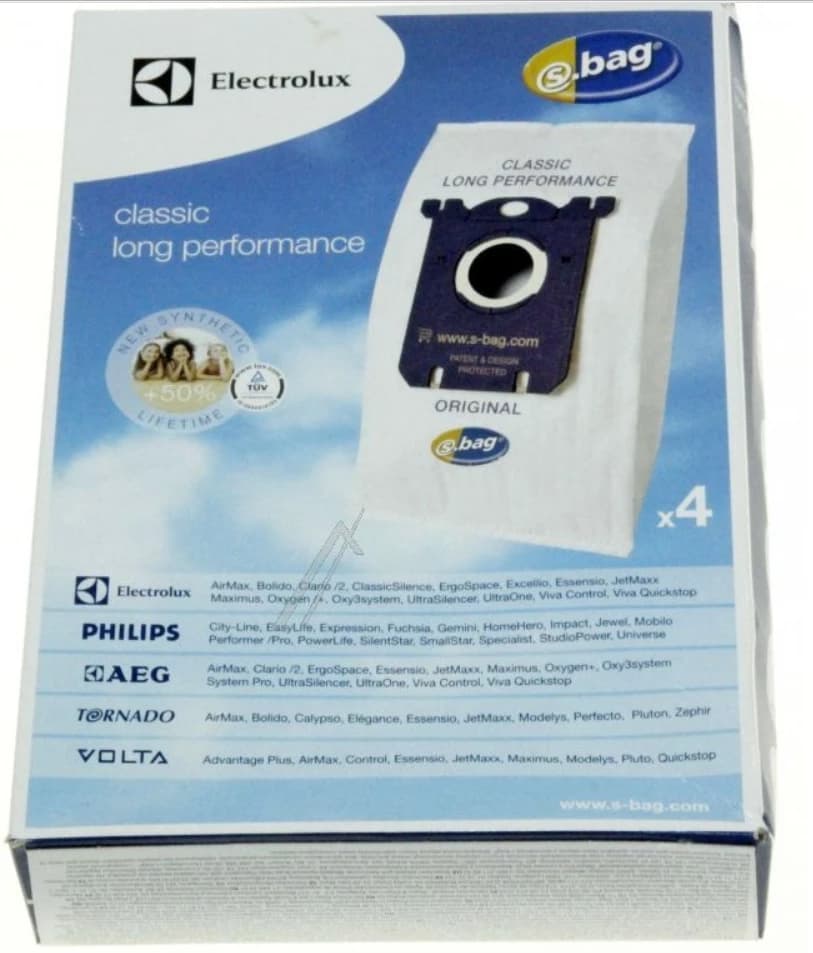 Vrecká do vysávačov E201B – AEG Electrolux Zanussi – 4 ks (9001665802)