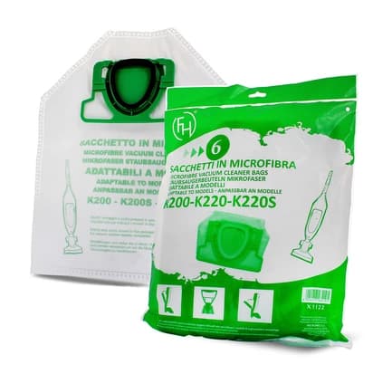 Sada 6 ks vreciek z mikrovlákna do vysávačov Vorwerk Kobold VK200, VK220 (57920/51377)