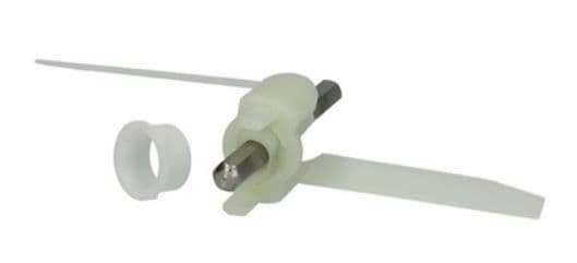 Osička s dĺžkou hriadeľa 90 mm / 9 cm, unášač ku krúhaču kuchynských robotov Bosch Siemens MUM (00630760A)