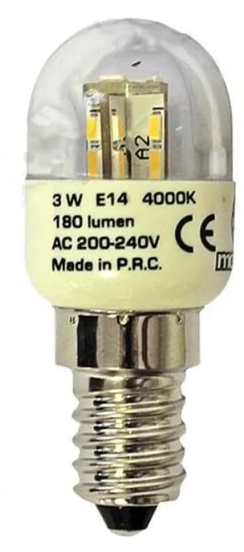 LED žiarovka trubica E14 / 3W v bielej farbe do chladničky – 55304083