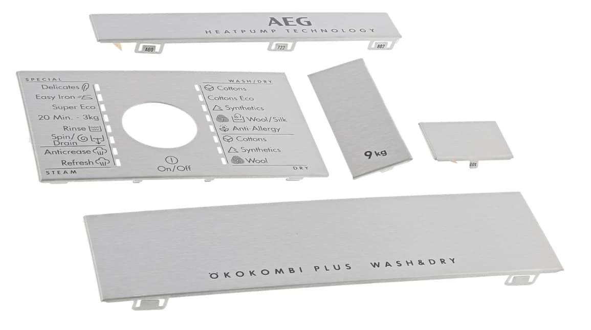 Vložka ovládací panel k práčke AEG Electrolux Zanussi (140007228012)