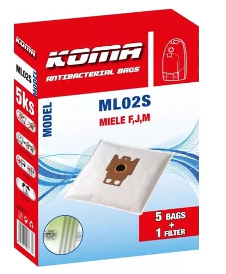 Vrecká a mikrofilter do vysávača Miele (330121047111) – sada 5+1