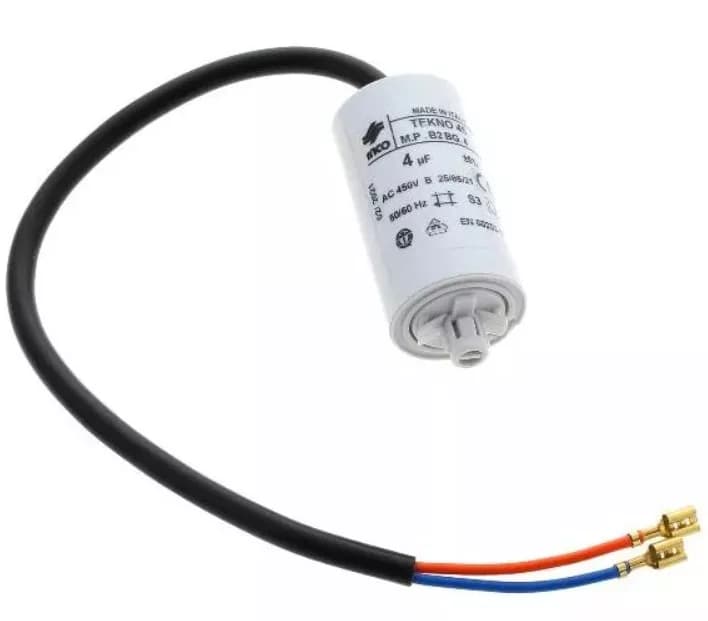 Rozbehový kondenzátor 4 µF pre chladničky Whirlpool Indesit – C00856952