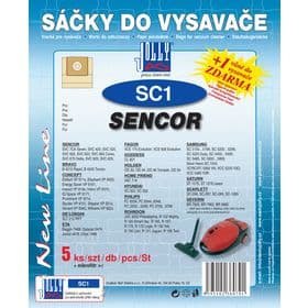 VRECKÁ DO VYSÁVAČA JOLLY SC 1 (balenie 5 ks) – originál