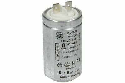 Odrušovací kondenzátor 8μF 1250020334 do sušičiek bielizne AEG Electrolux Zanussi